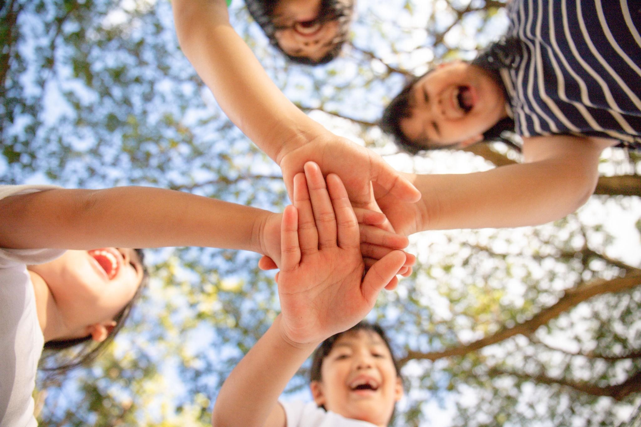 Children learning faith together